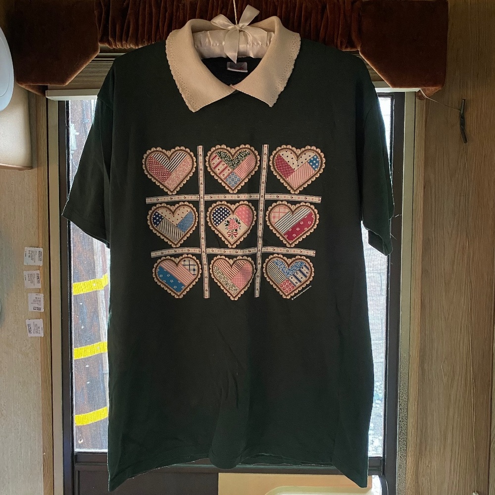 grandma’s collared bingo shirt